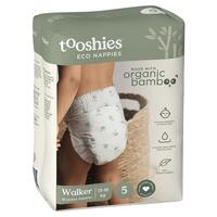 Tooshies Nappies With Organic Bamboo Size 5 Walker 13-18kg 16 Pack