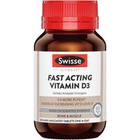 Swisse Fast Acting Vitamin D3 200 Tablets