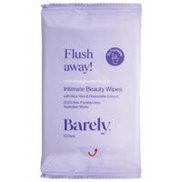 Barely Intimate Flushable Wipes 10 pack