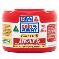 Pain Away Forte + Heat Joint & Muscle Pain Relief Cream 150g