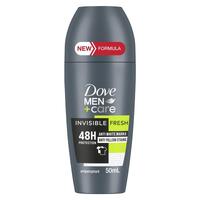 Dove for Men Antiperspirant Deodorant Roll On Invisible Fresh 50ml