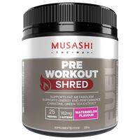 Musashi Pre Workout Shred Watermelon 225g