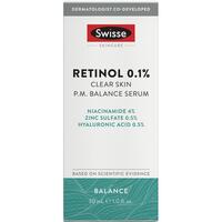 Swisse Skincare Retinol 0.1% Clear Skin PM Balance Serum 30ml