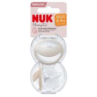 NUK Mommy Feel Soother 0-9 Months Sandstone 2 Pack