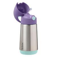 B.Box Insulated Drink Bottle 350ml Lilac Pop