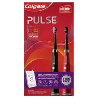 Colgate Pulse Series 2 Electric Toothbrush Twin Gift Pack