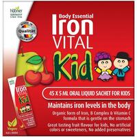 Body Essential Iron Vital Kid 45x5mL Oral Liquid Sachets