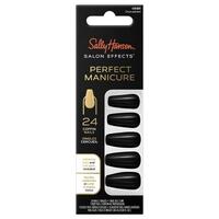 Sally Hansen Salon Effects Manicure 24 Coffin Press On Nails Onyx-Pected