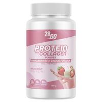 28GO Protein With Collagen Strawberry & Cream 800g