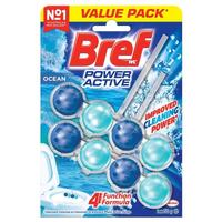 Bref Power Active Toilet Cleaner Ocean Breeze Twin Pack 100g