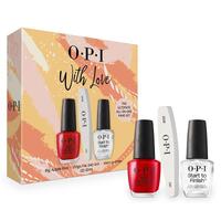 OPI Treatment Gift Set Big Apple Red + Start To Finish & Edge