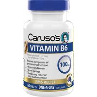 Carusos Vitamin B6 100mg 60 Tablets