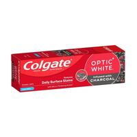 Colgate Toothpaste Optic White Charcoal Enamel Safe 100g