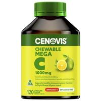 Cenovis Chewable Mega Vitamin C 1000mg Lemon Lime 120 Tablets