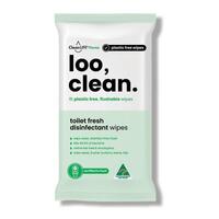 CleanLIFE Loo Clean Flushable Wipes 15 Pack