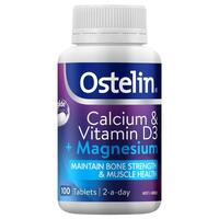 Ostelin Calcium & Vitamin D3 + Magnesium 100 Tablets