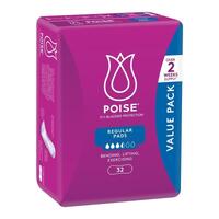 Poise Pad Regular Bulk 32