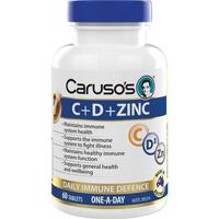 Carusos C + D + ZINC 60 Tablets