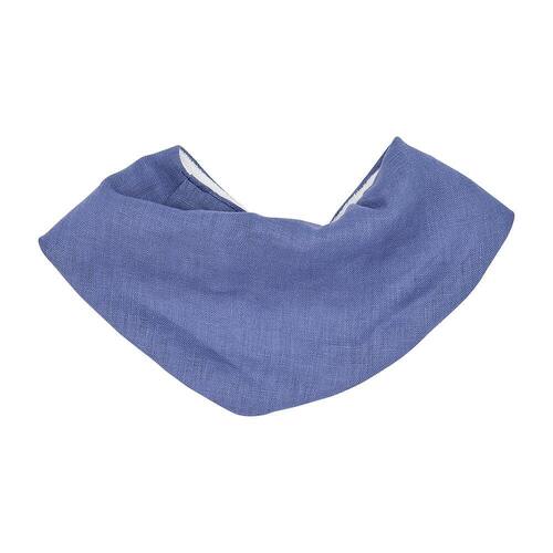 Annabel Trends bandana bibs linen pacific blue