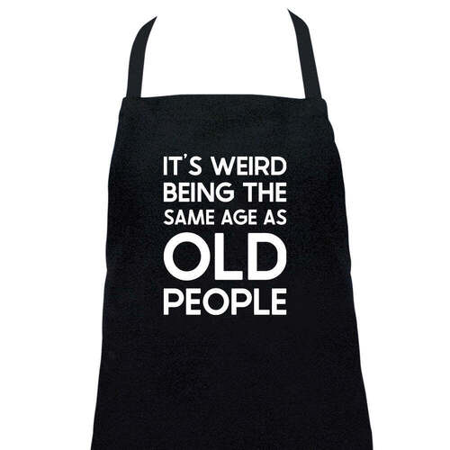 Annabel Trends Screen Print Apron - It's Weird...