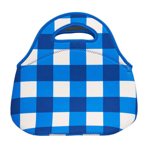 Annabel Trends Lunch Bag - Neoprene - Cobalt Check