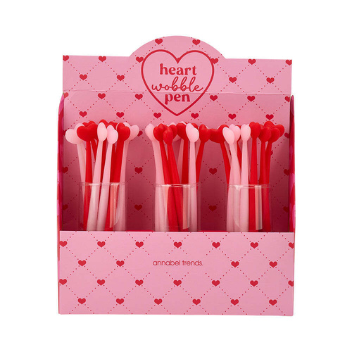 Annabel Trends Wobble Pen - Heart - Counter Pack of 36