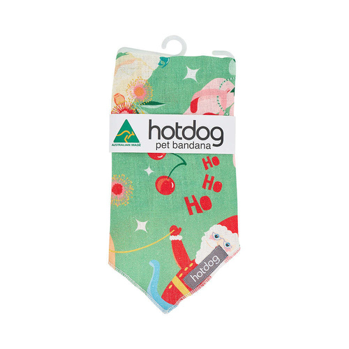 Annabel Trends Hot Dog - Bandana - Linen - Holiday Green