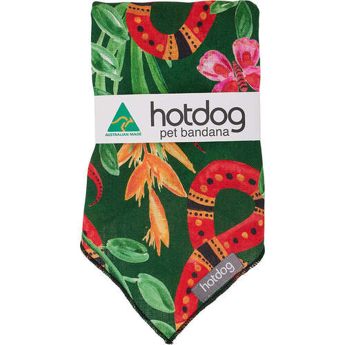 Annabel Trends Hot Dog - Bandana - Linen - Jungle Snake