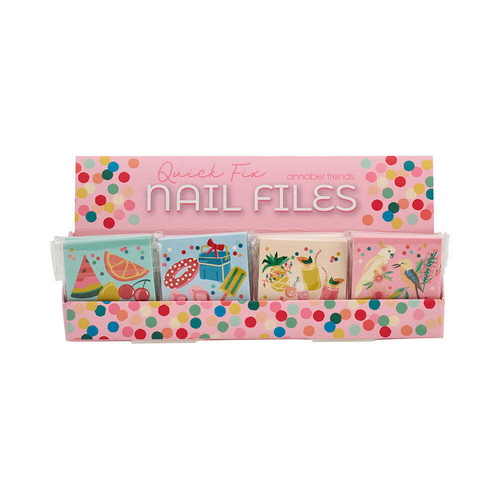 Annabel Trends Quick Fix Nail Files - Holiday - Counter Pack of 48