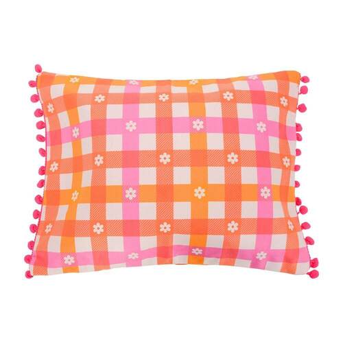 Annabel Trends Inflatable Beach Pillow Daisy Gingham