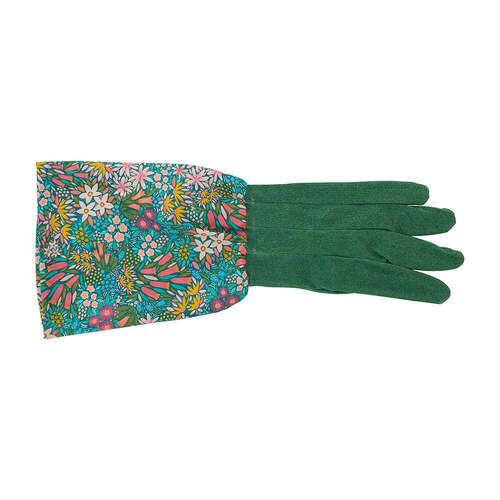 Annabel Trends Long Sleeve Garden Gloves - Cotton - Field of Flowers