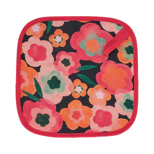 Annabel Trends Pot Holder - Linen - Midnight Blooms