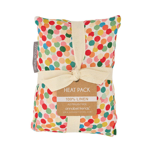 Annabel Trends Heat Pillow - Linen - Confetti