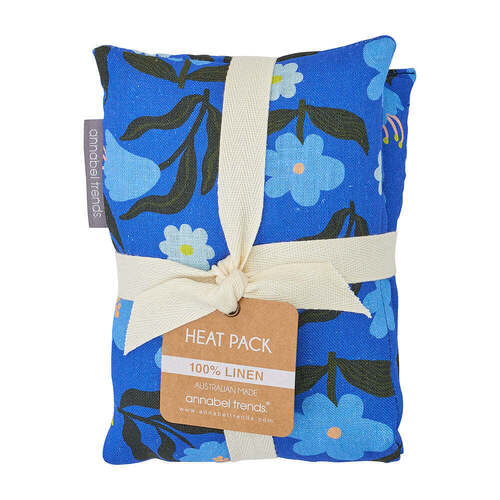 Annabel Trends Heat Pillow - Linen - Nocturnal Blooms