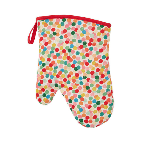 Annabel Trends Oven Mitt - Single - Linen - Confetti