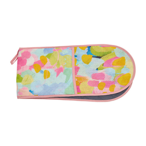 Annabel Trends Double Oven Mitt - Linen - Good Vibes