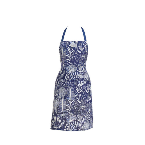 Annabel Trends Apron - Linen - Navy Natives