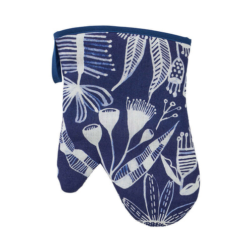 Annabel Trends Oven Mitt - Single - Linen - Navy Natives