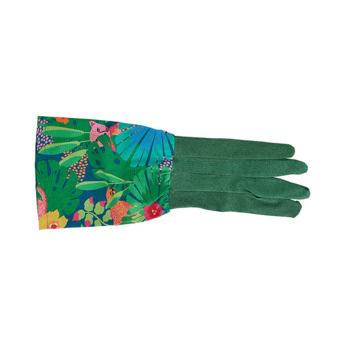 Annabel Trends Long Sleeve Garden Gloves - Cotton - Cheetah