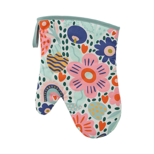 Annabel Trends Oven Mitt - Single - Cotton - Garden Love