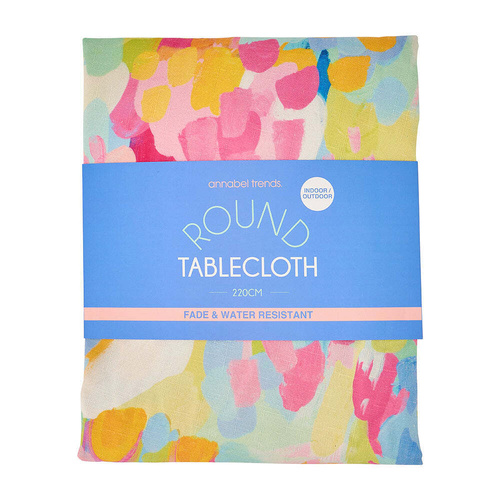 Annabel Trends Round Tablecloth - Good Vibes