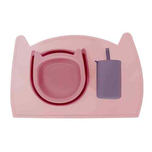 Annabel Trends Silicone 4Pc Dinner Set Cat