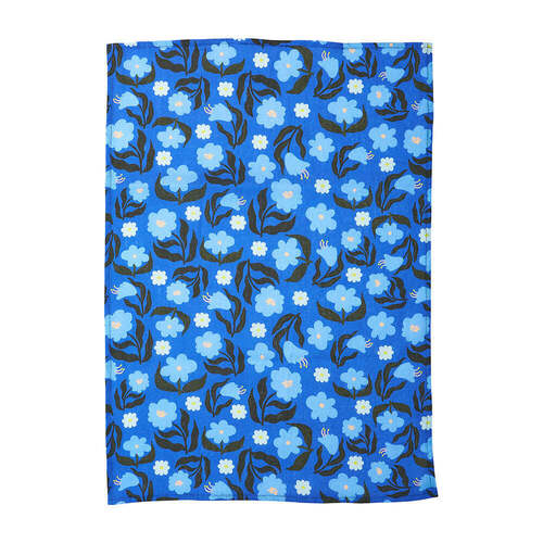 Annabel Trends Tea Towel - Linen - Nocturnal Blooms