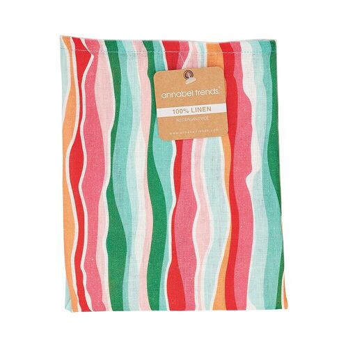 Annabel Trends Tea Towel Linen Sherbet Ribbons