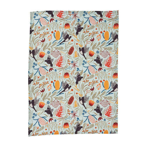 Annabel Trends Tea Towel - Linen - Magpie Floral