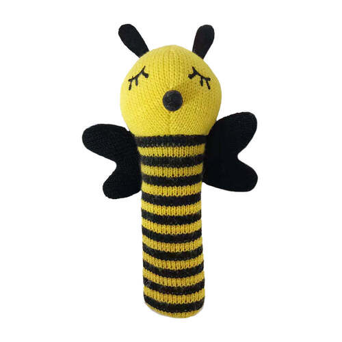 Annabel Trends Hand Rattle - Knit - Bumble Bee