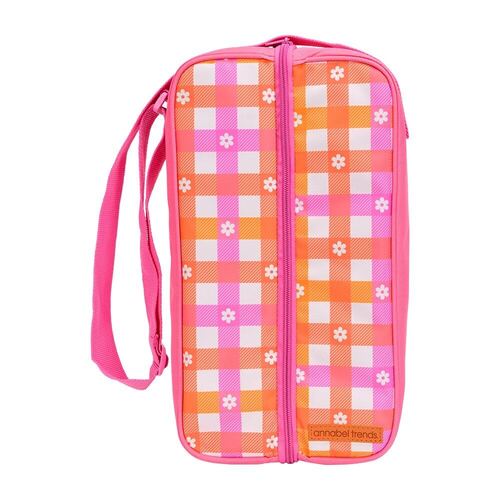 Annabel Trends Picnic Bottle Bag Daisy Gingham