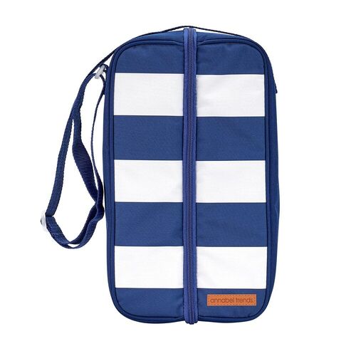 Annabel Trends Picnic Bottle Bag Navy Stripe