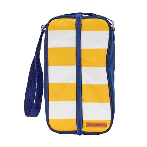 Annabel Trends Picnic Bottle Bag Yellow Stripe