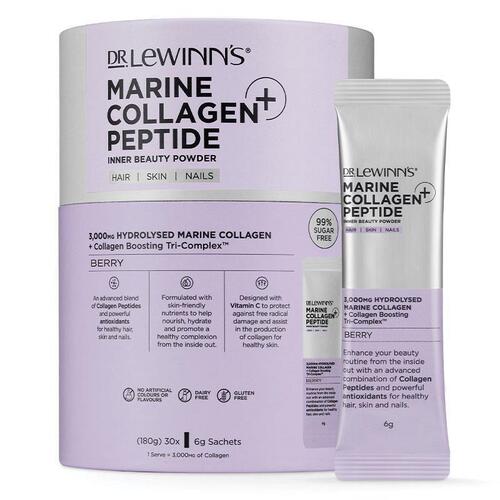 Dr LeWinn's Marine Collagen Peptide+ Inner Beauty Berry Flavour Powder